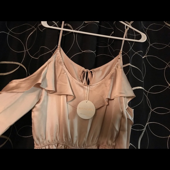 Champagne Satin Romper - Picture 8 of 8